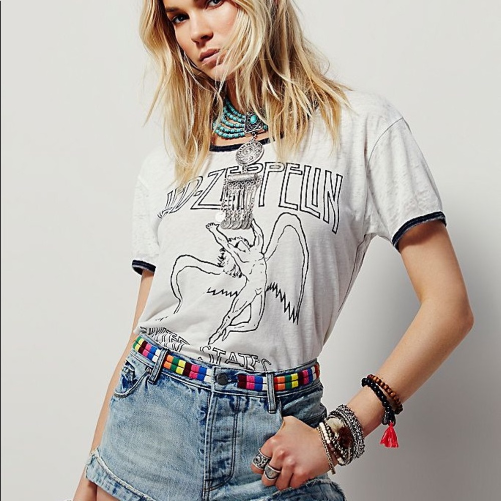 NWOT Free People Elliot Embroidered Denim Shorts - Picture 2 of 5